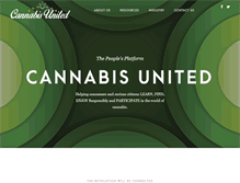 Tablet Screenshot of cannabisunited.com